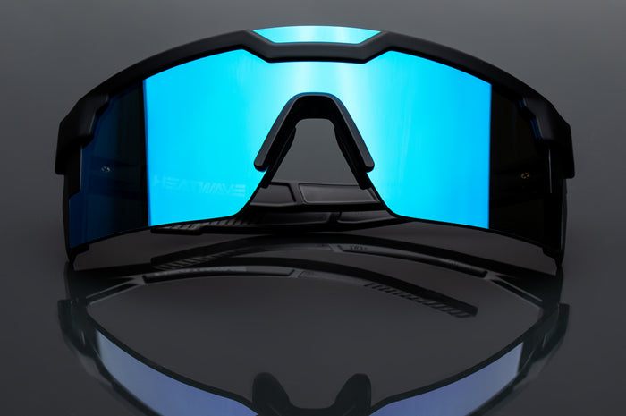 Heat Wave Visual Future Tech Sunglasses - Black Frame/Galaxy Blue - Sun Diego Boardshop