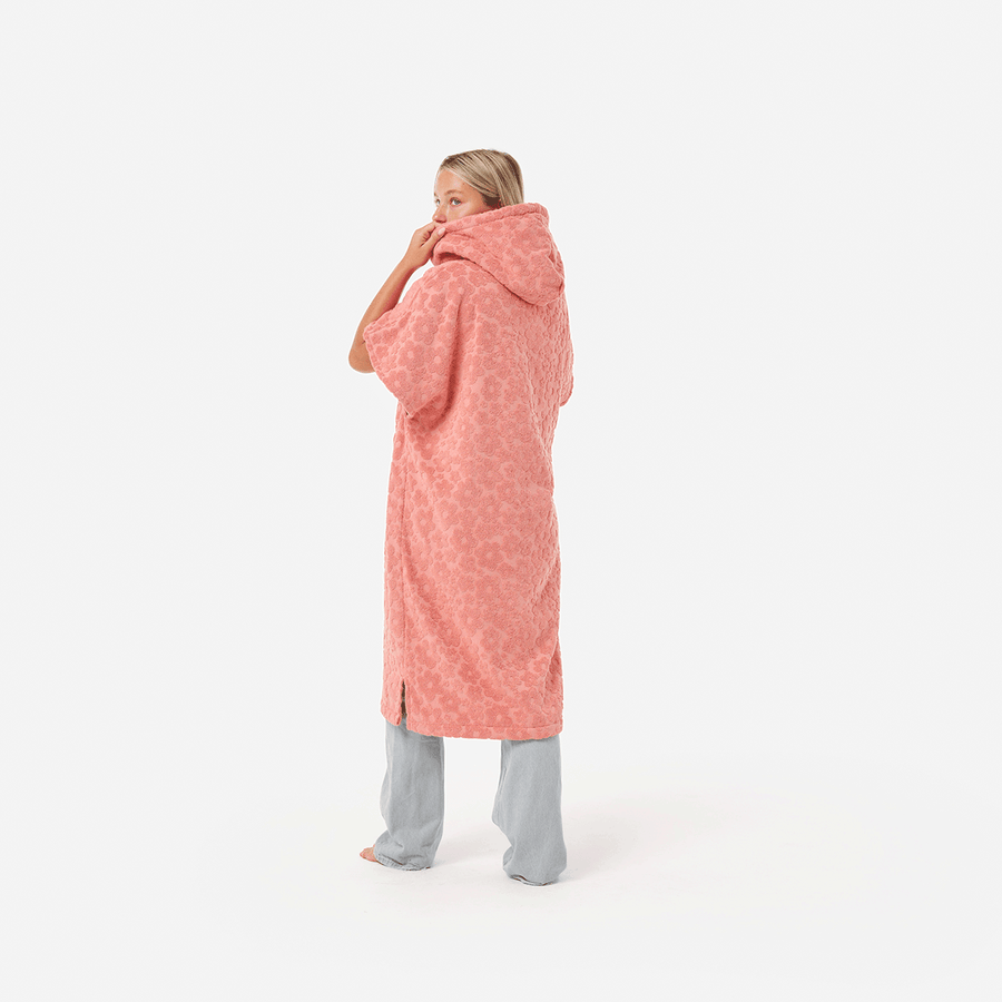 SLOWTIDE Ginny Extra-Warm Poncho - GUAVA - Sun Diego Boardshop