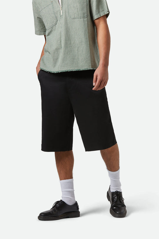 Brixton Choice Chino Baggy Short - Black - Sun Diego Boardshop