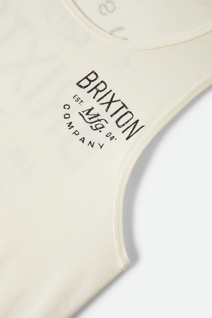 Brixton Men's Fremont Tank Top - Off White - Sun Diego Boardshop