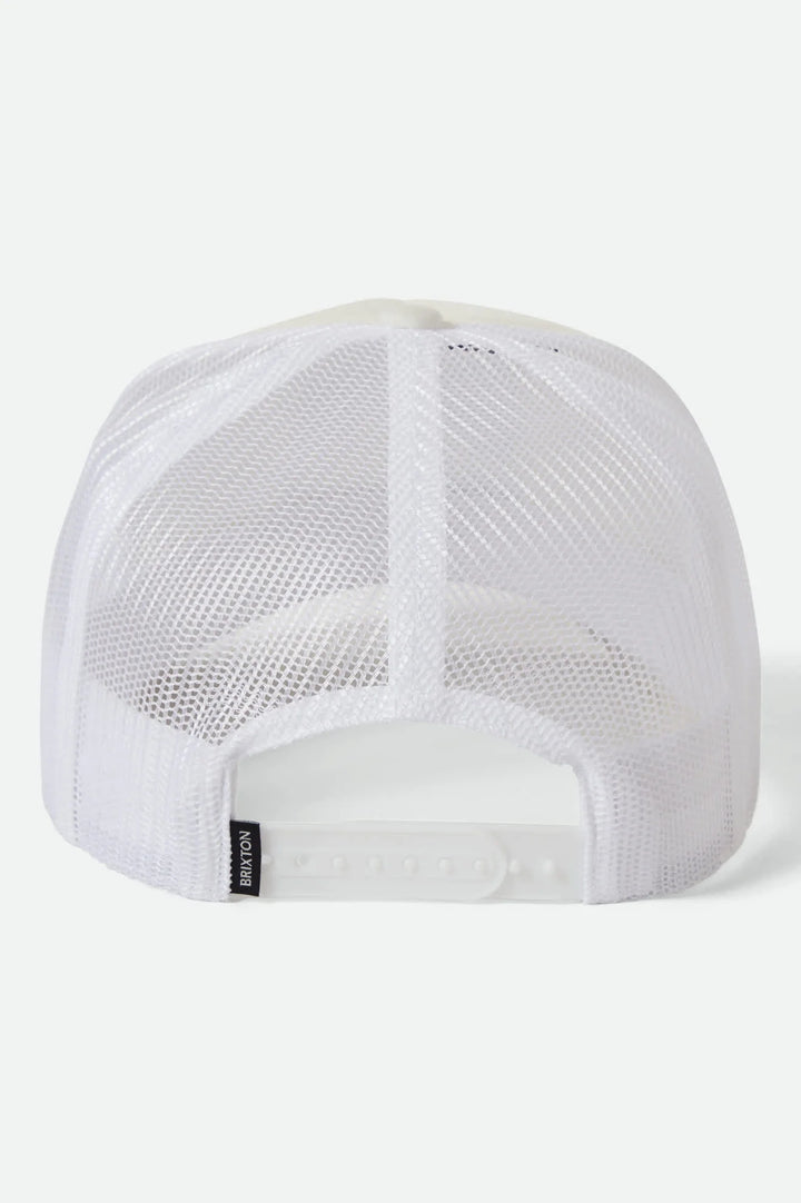 Brixton Sunday Cruising Club Netplus Trucker Hat - Off White/Off White - Sun Diego Boardshop