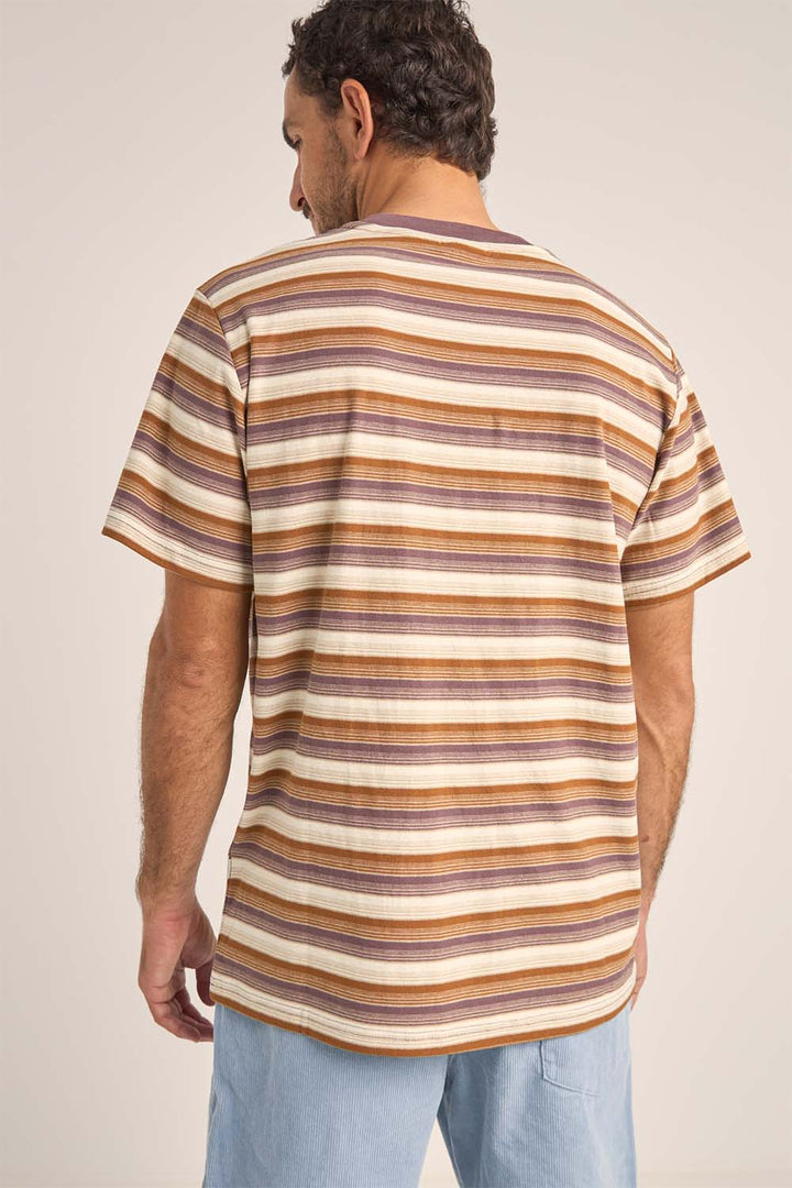 Rhythm Vintage Stripe Tee - Cedar - Sun Diego Boardshop