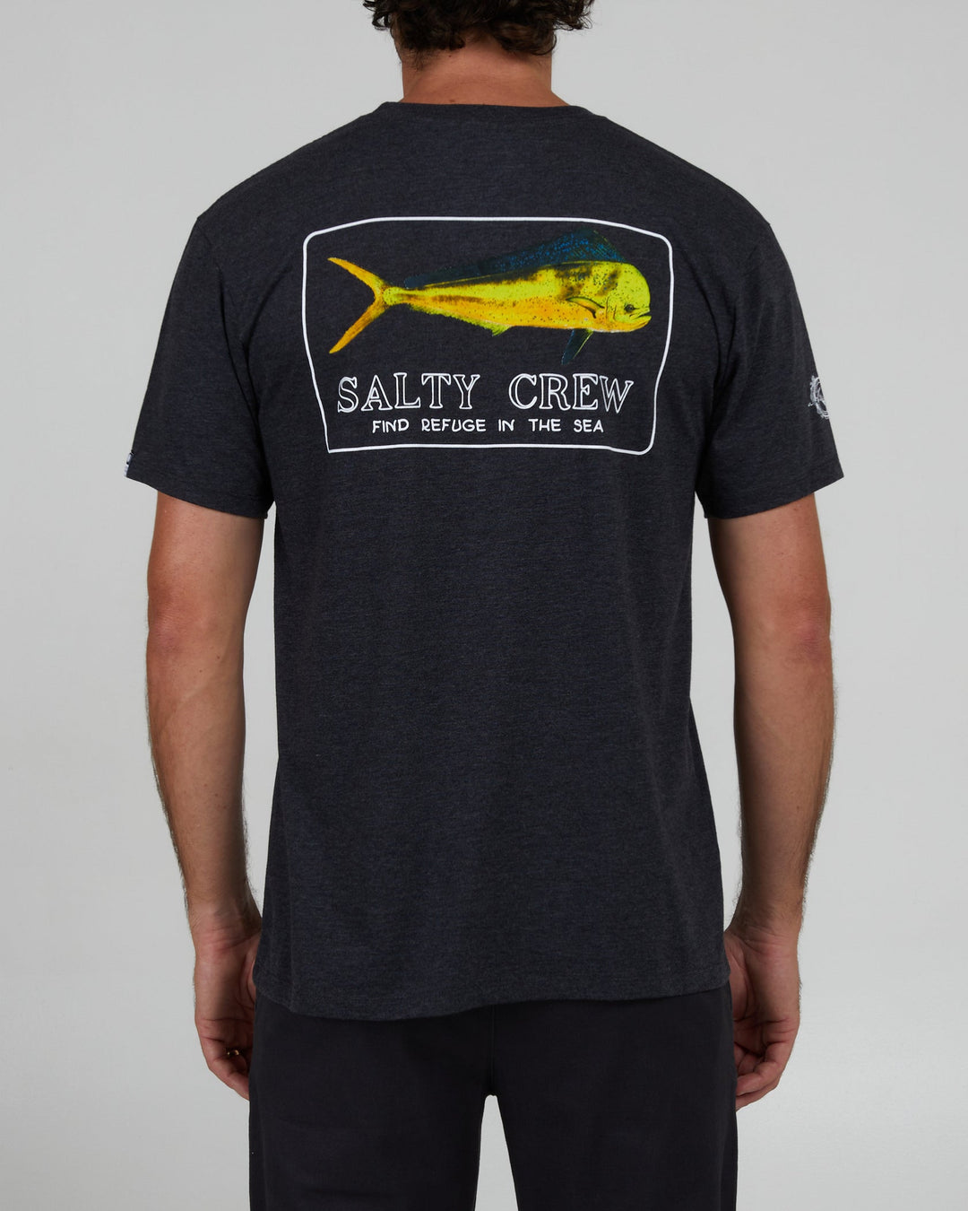 Salty Crew Golden Mahi S/S Premium Tee - CHARCOAL HEATHER - Sun Diego Boardshop