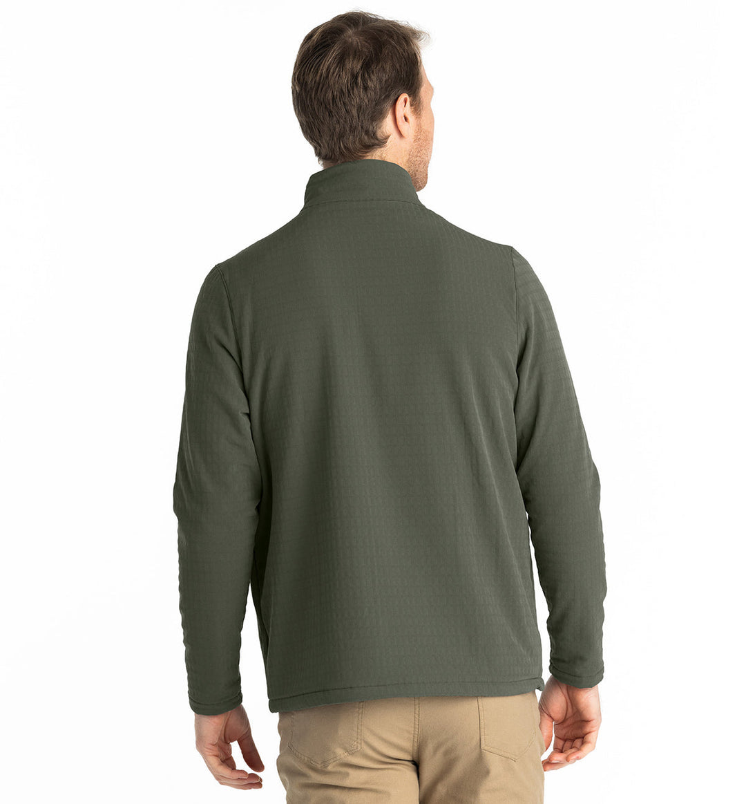 Free Fly Men's Gridback Fleece Snap Pullover - DARK OLIVE - Sun Diego Boardshop