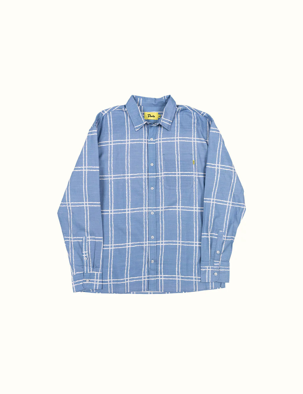 Duvin Design Company Grid Long Sleeve Buttonup - BLUE - Sun Diego Boardshop