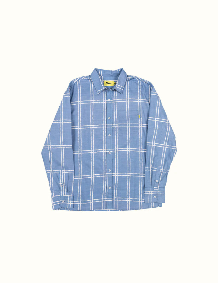 Duvin Design Company Grid Long Sleeve Buttonup - BLUE - Sun Diego Boardshop