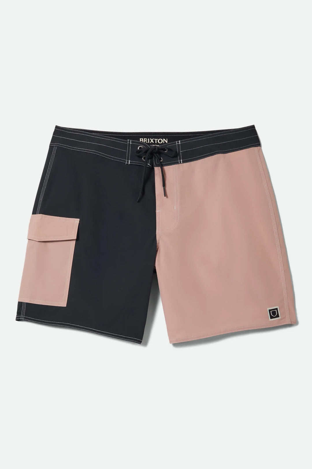 Brixton Men's Classic Trunk 17" - Black/Silver Pink