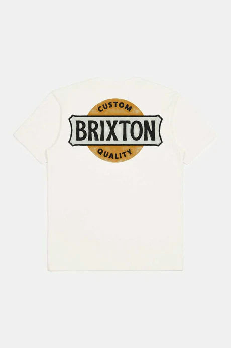 Brixton WENDALL S/S TAILORED T-SHIRT - WHITE - Sun Diego Boardshop