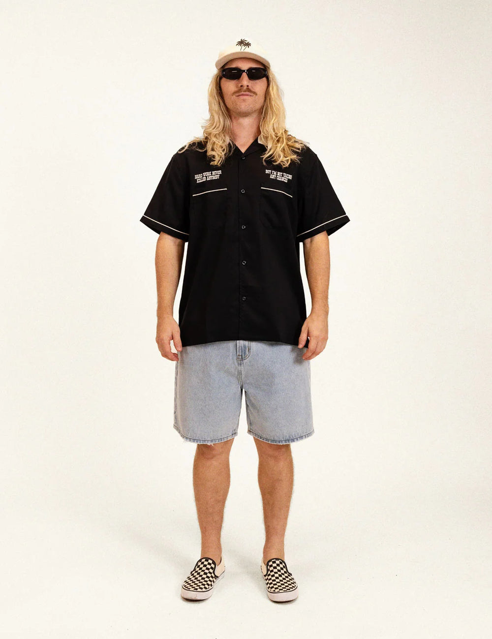 Duvin Men's Hard Work Cabana Shirt - Black - Sun Diego Boardshop