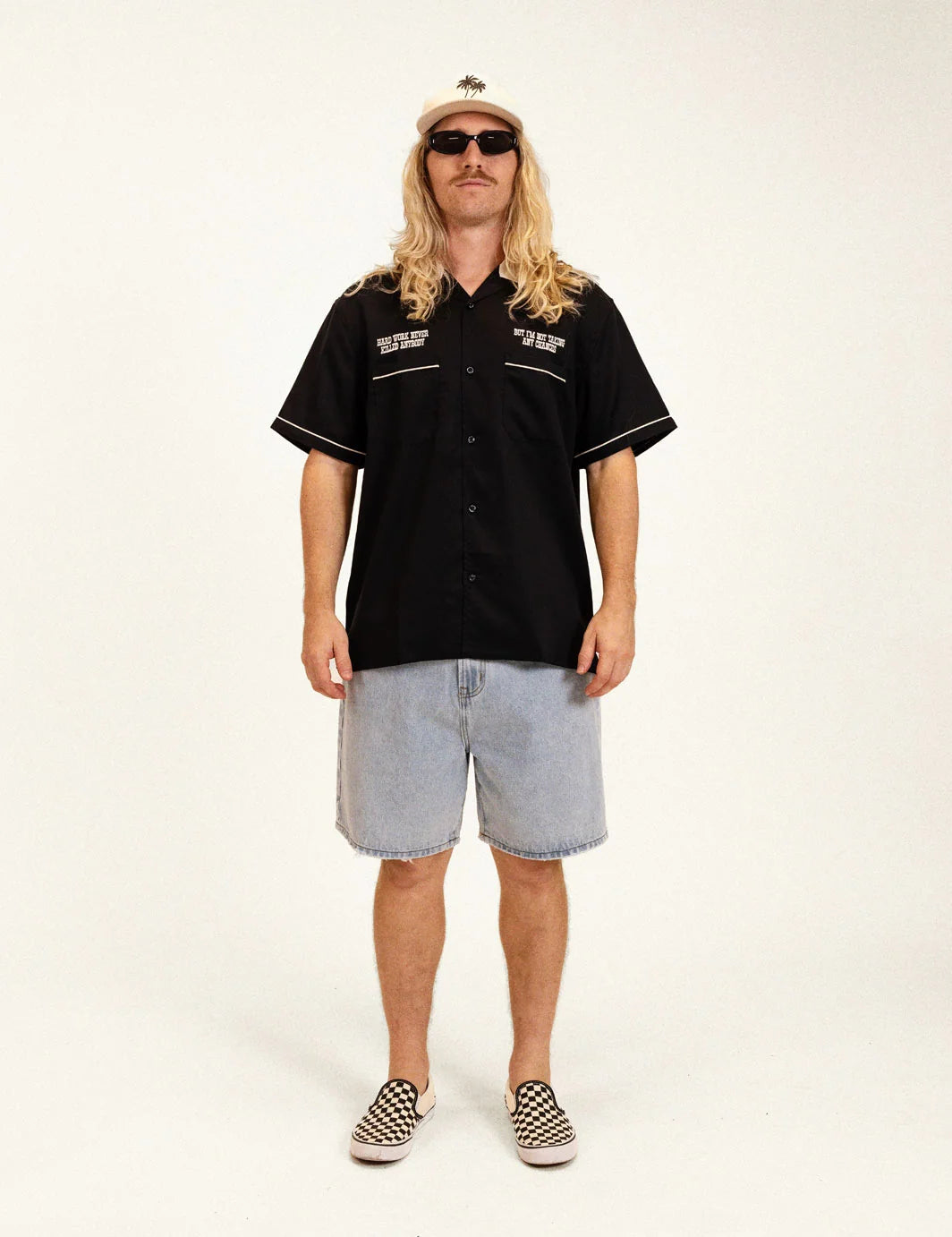 Duvin Men's Hard Work Cabana Shirt - Black - Sun Diego Boardshop