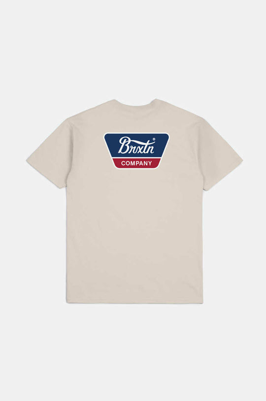 Brixton Linwood S/S Standard T-Shirt - CREAM - Sun Diego Boardshop