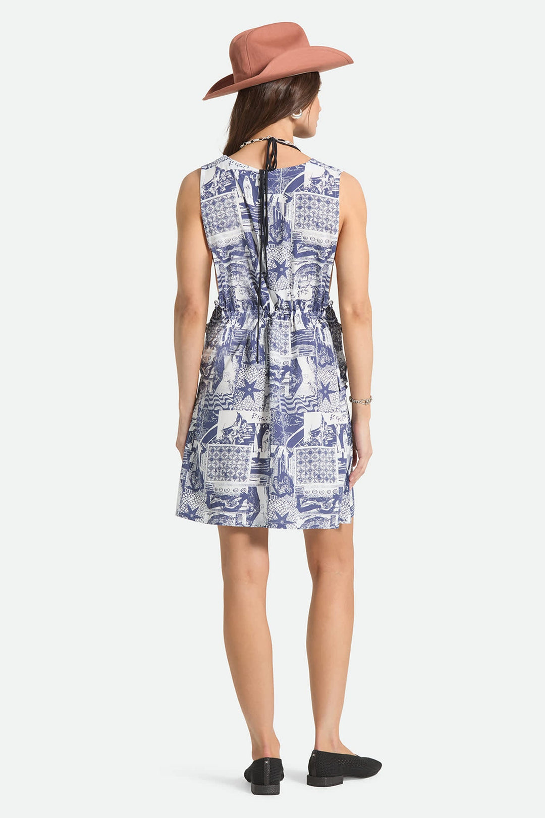 Brixton Women's The Bells Dress - Navy/White Collage - Sun Diego Boardshop
