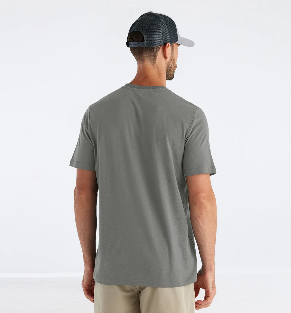 Free Fly Men's Bamboo Heritage Pocket Tee - FATIGUE - Sun Diego Boardshop