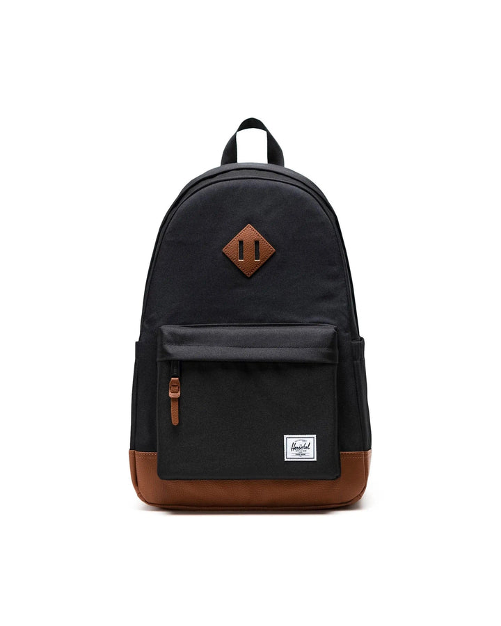 Herschel Supply Co Heritage Backpack - 24L - BLACK/TAN - Sun Diego Boardshop