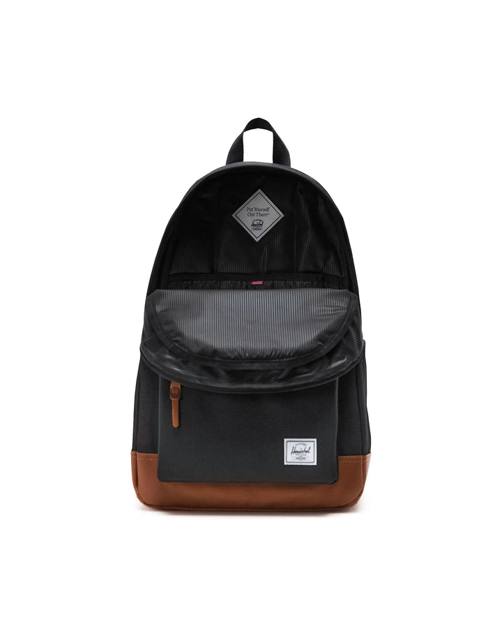 Herschel Supply Co Heritage Backpack - 24L - BLACK/TAN - Sun Diego Boardshop