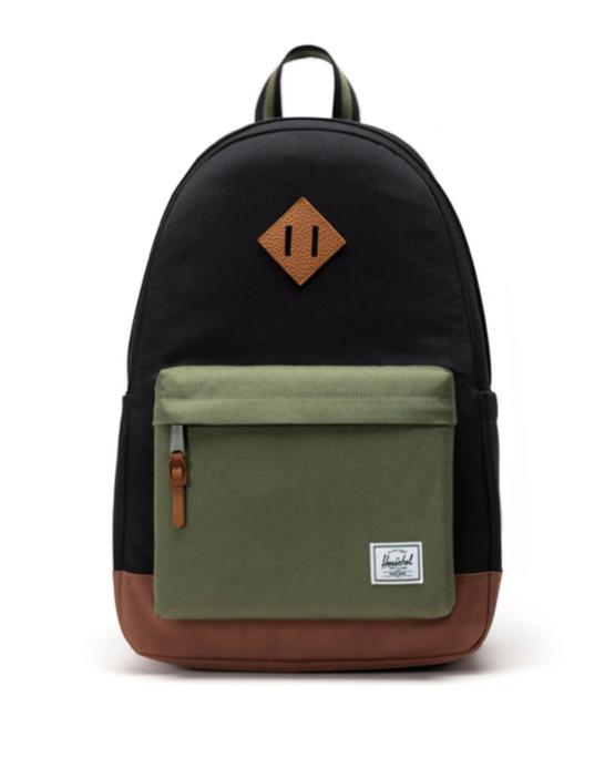 Herschel Supply Co Heritage Backpack - 24L - BLACK/FOUR LEAF - Sun Diego Boardshop