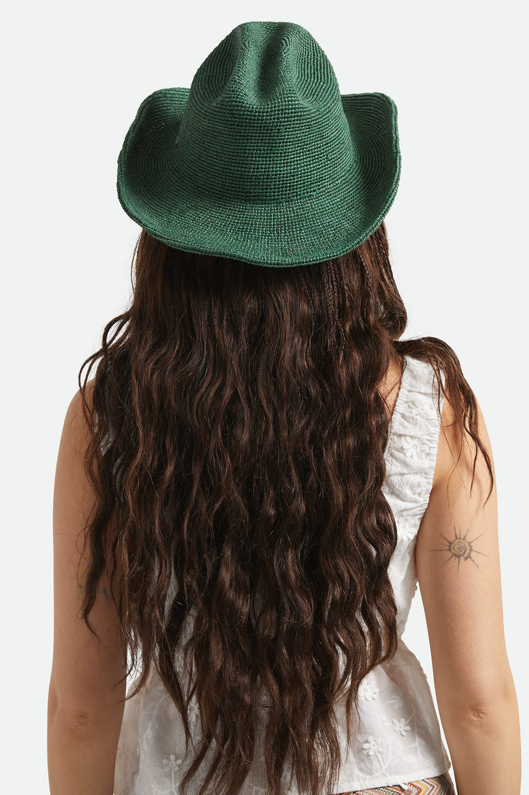 Brixton Women's Odessa Straw Packable Cowboy Hat - Primal Green - Sun Diego Boardshop