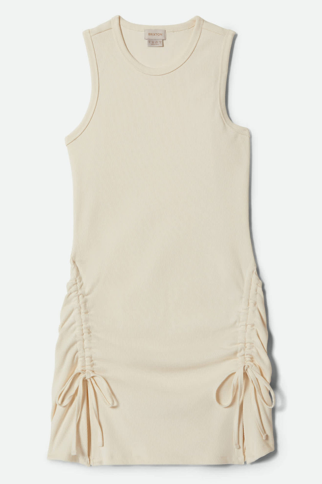Brixton Ribbed Cinch Mini Dress - Off White - Sun Diego Boardshop