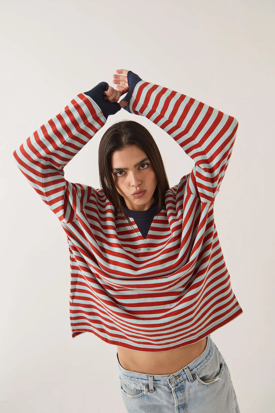 Brixton Women's Retro Rugby Polo - Sea Grass/Rust - Sun Diego Boardshop