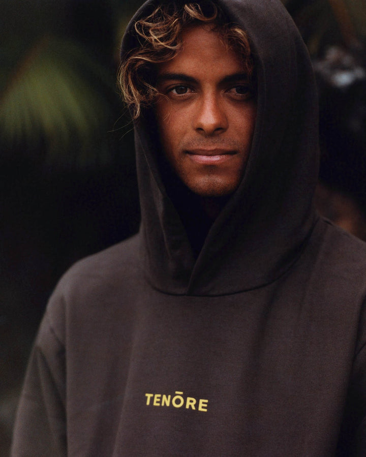 Tenore Logo Fleece Hoodie - BARK - Sun Diego Boardshop