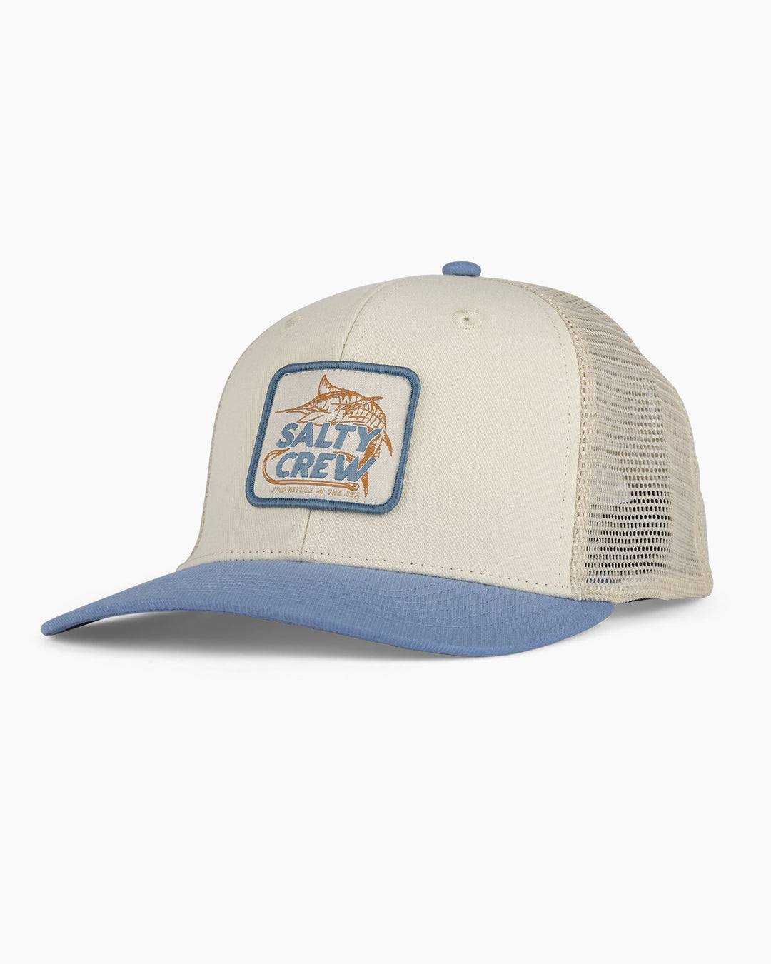 Salty Crew Hook Up Twill Retro Trucker Hat - NATURAL - Sun Diego Boardshop