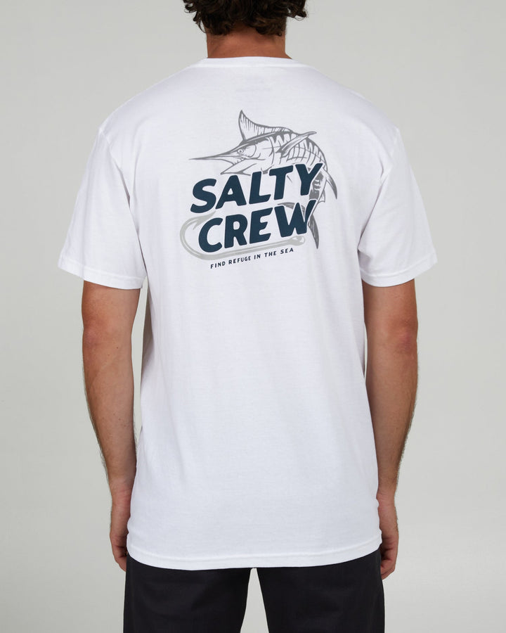 Salty Crew Hook Up White S/S Standard Tee - WHITE - Sun Diego Boardshop