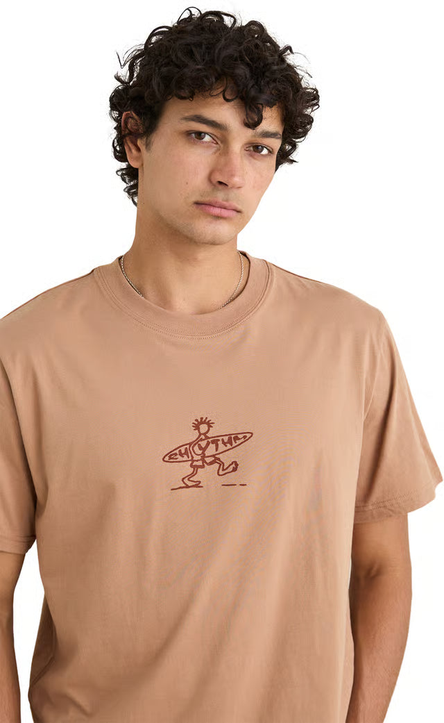Rhythm Drifter Short Sleeve T-Shirt - Clay - Sun Diego Boardshop