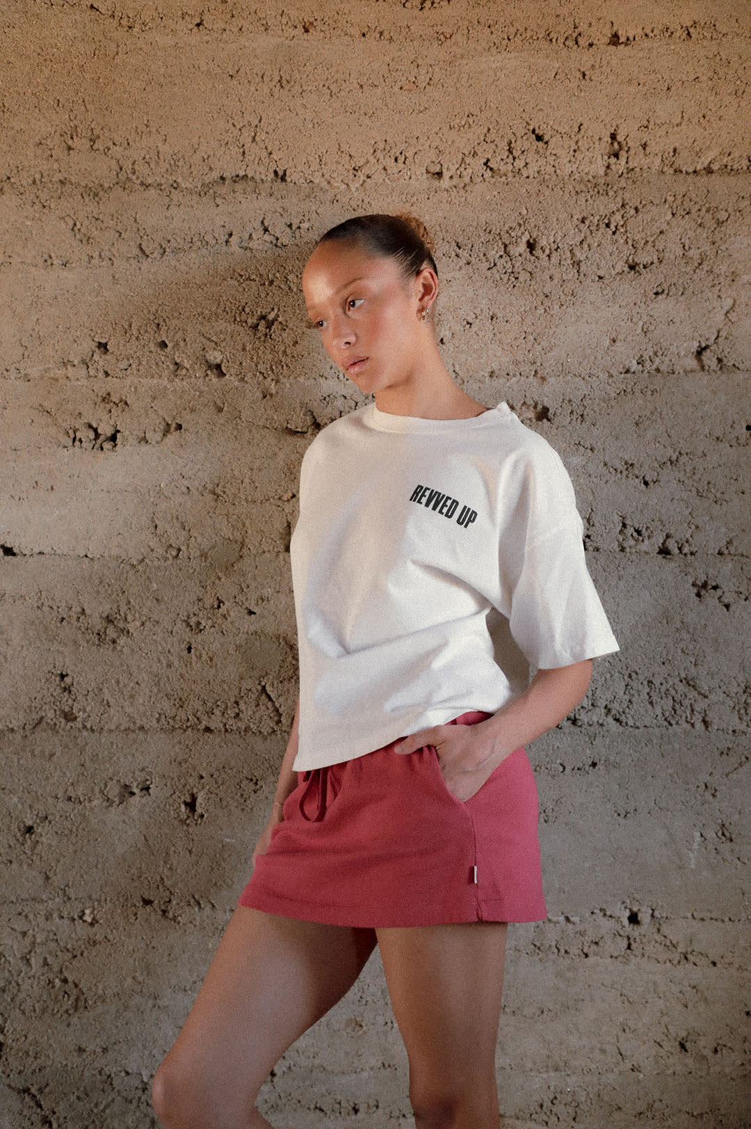 Brixton Women's Revved Up Boxy Crew T-Shirt - Off White - Sun Diego Boardshop
