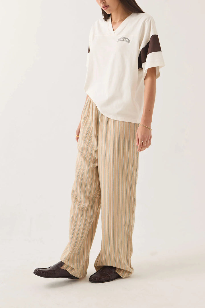 Brixton Women's Lounge Pant - Sand Stripe - Sun Diego Boardshop
