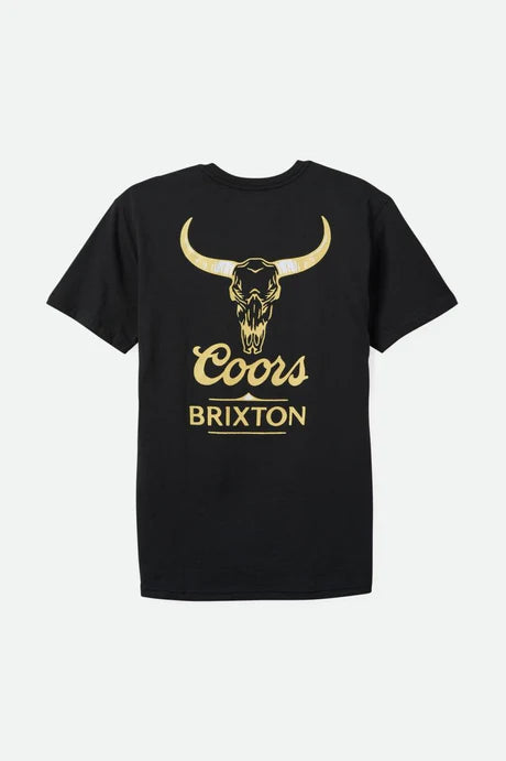 Brixton Coors Bull Tailored Tee - Black - Sun Diego Boardshop