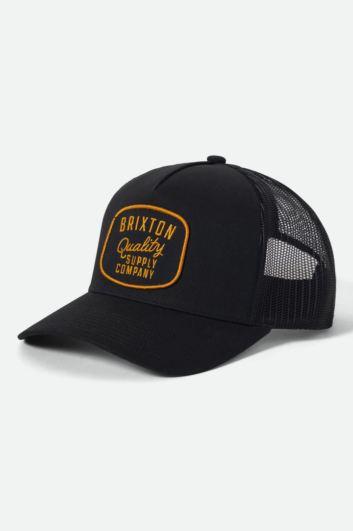 Brixton Hubal Netplus Trucker Hat - Black Black - Sun Diego Boardshop