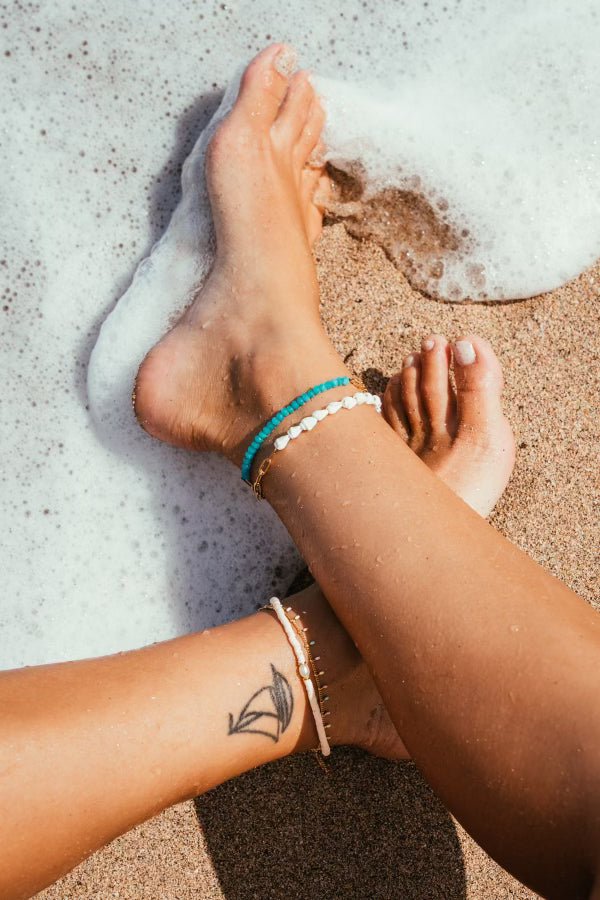 Salty Cali Paloma Anklet ~ Salty Babes - Shells - Sun Diego Boardshop