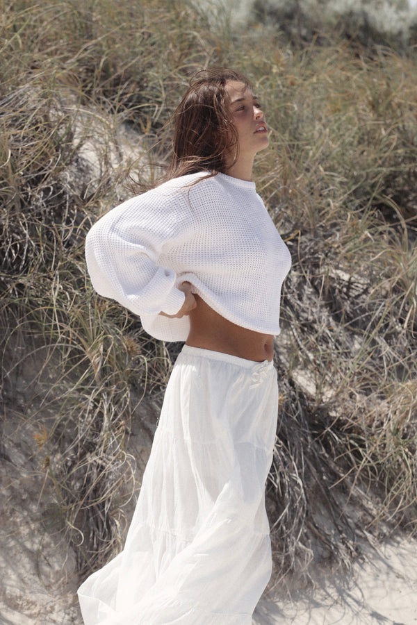 Rhythm Classic Knit Jumper - White - Sun Diego Boardshop