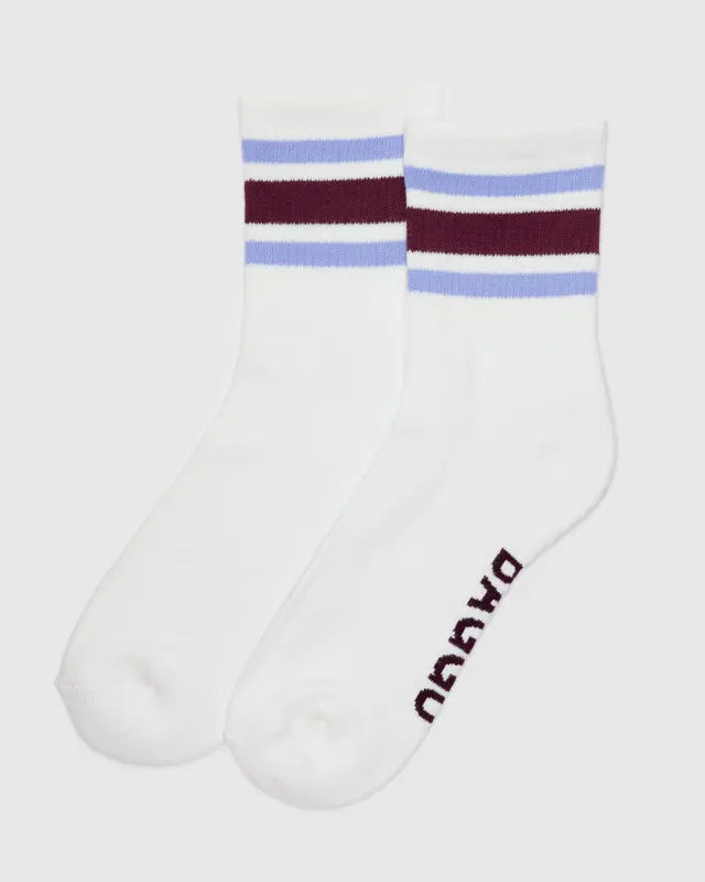 Baggu Ribbed Sock - Ivory Stripe - Sun Diego Boardshop