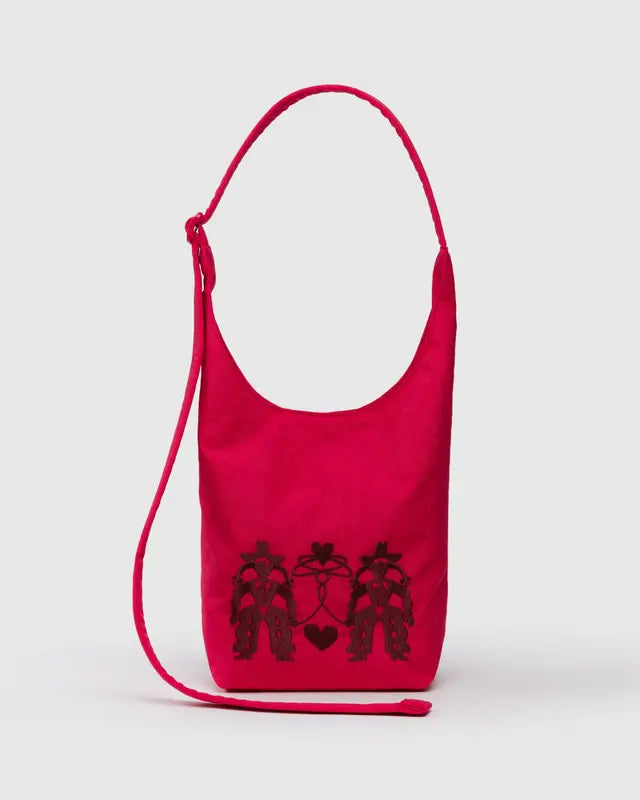Baggu Small Nylon Sling Bag - Embroidered Cowgirl - Sun Diego Boardshop
