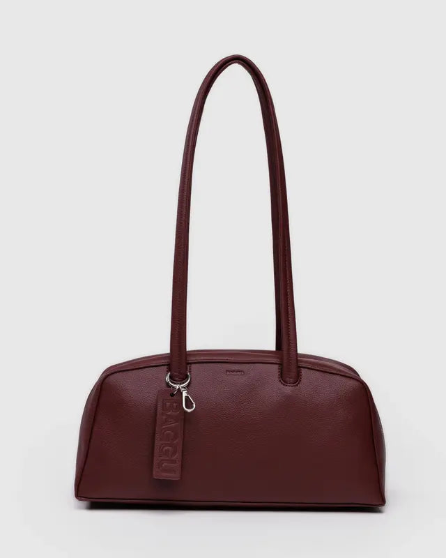 Baggu Recycled Leather Bowler Bag - Mahogany - Sun Diego Boardshop