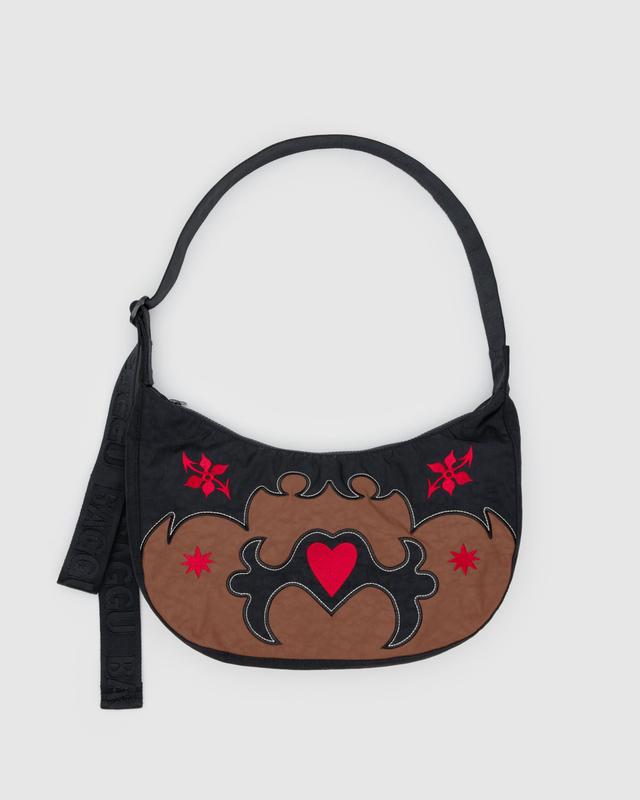 Baggu Medium Nylon Crescent Bag - Western Applique - Sun Diego Boardshop