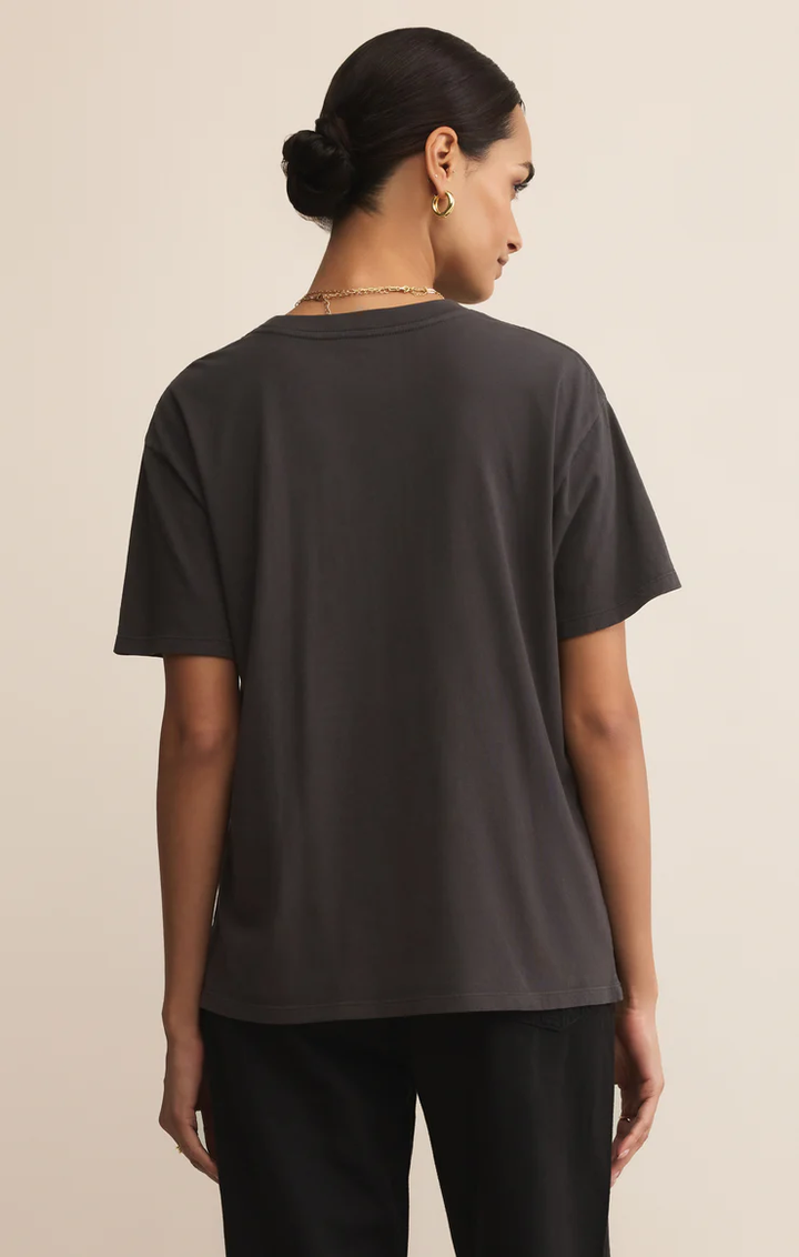 Z-Supply Mistletoe Boyfriend Tee - Black Sand