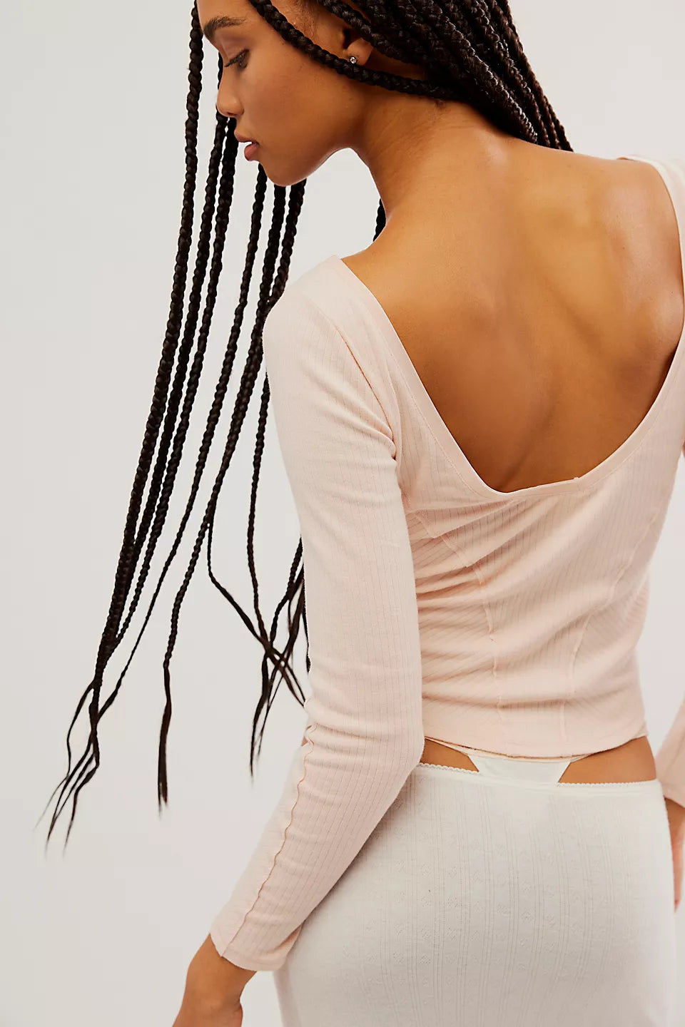 Free People Long Run Layering Top - Fallen Rose - Sun Diego Boardshop