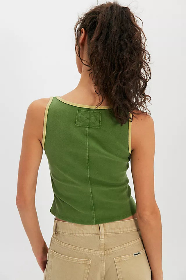 Free People We The Free Moxie Tank - Drenched Jungle Comb - Sun Diego Boardshop