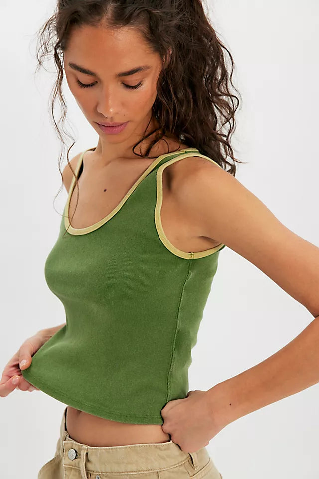 Free People We The Free Moxie Tank - Drenched Jungle Comb - Sun Diego Boardshop