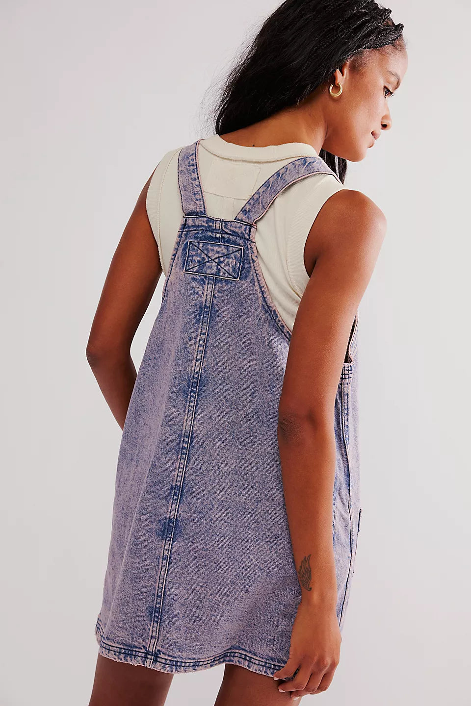 Free People We The Free Overall Smock Mini Top - Pinkdreamswash Free People We The Free Overall Smock Mini Top - Pinkdreamswash
