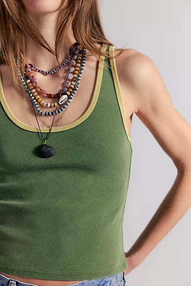 Free People We The Free Moxie Tank - Drenched Jungle Comb - Sun Diego Boardshop