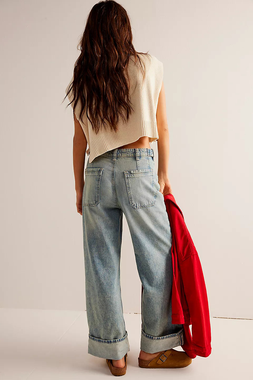 Free People We The Free Palmer Cuffed Jeans - La La Land - Sun Diego Boardshop