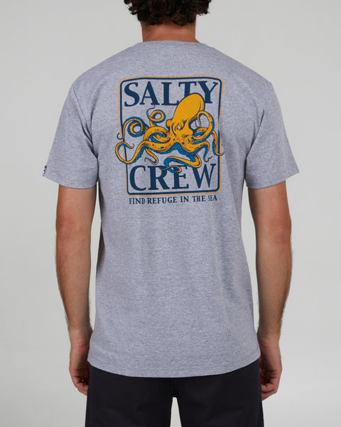 Salty Crew Ink Slinger S/S Standard Tee - ATHLETIC HEATHER - Sun Diego Boardshop