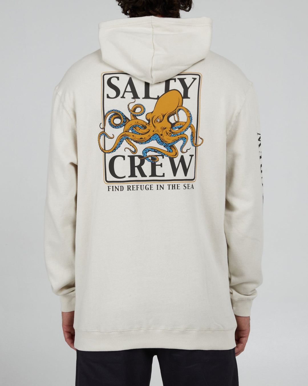 Salty Crew Ink Slinger Hood Fleece - BONE - Sun Diego Boardshop