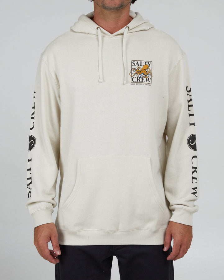 Salty Crew Ink Slinger Hood Fleece - BONE - Sun Diego Boardshop