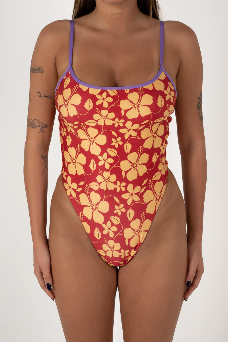 Inner Relm HellaCute One Piece - ALOHA RED - Sun Diego Boardshop