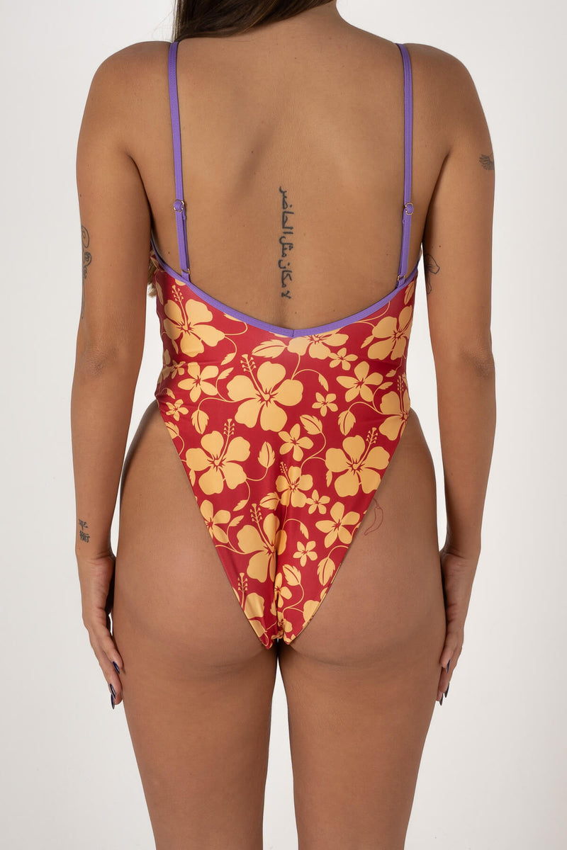 Inner Relm HellaCute One Piece - ALOHA RED - Sun Diego Boardshop