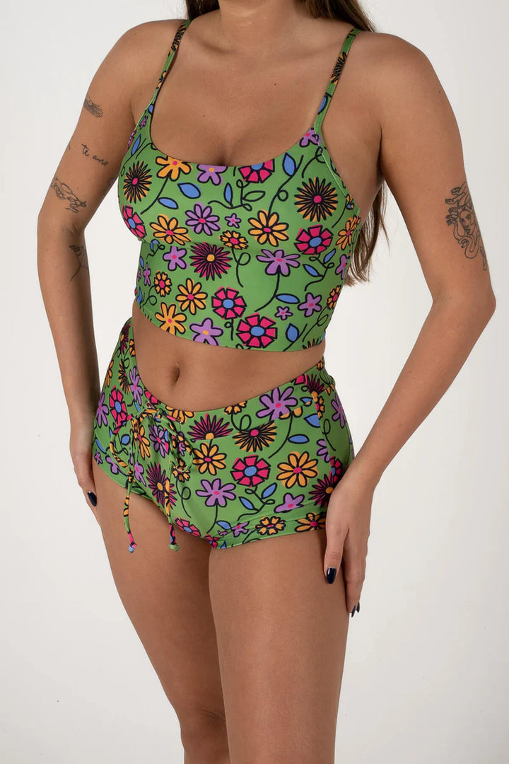 Inner Relm Eighty Eight Swim Shorts - GREEN FLOWER - Sun Diego Boardshop